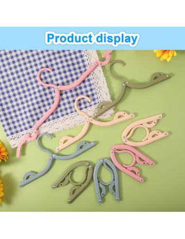 20 Perchas Plegables de Viaje Erinnmy - Antideslizantes y Ligeras