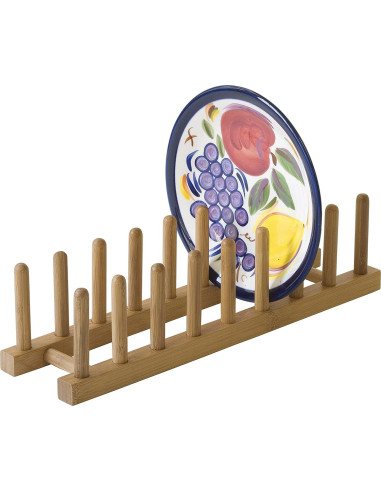 Soporte para Platos y Tapas de Olla Lipper International 887 - Bambú