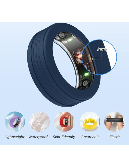 Paquete de 16 fundas de silicona Bougraite para Oura Ring