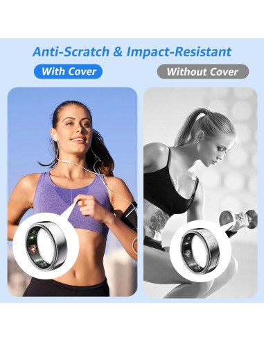 Paquete de 16 fundas de silicona Bougraite para Oura Ring