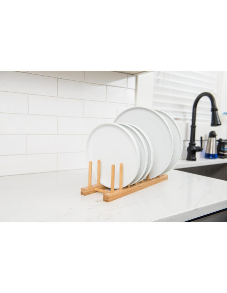 Soporte para Platos y Tapas de Olla Lipper International 887 - Bambú