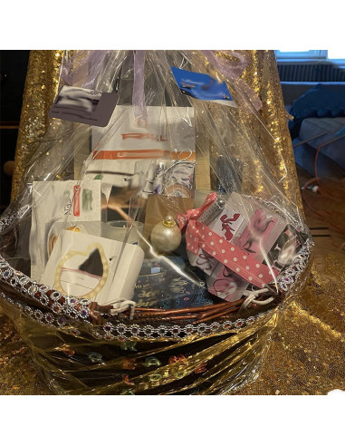 Cesta Tejida KINJOEK de Sauce Natural con Forro de Lino 35.8x27.9cm