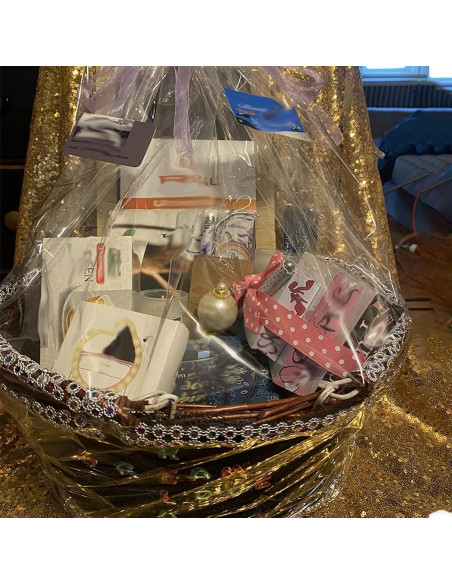 Cesta Tejida KINJOEK de Sauce Natural con Forro de Lino 35.8x27.9cm