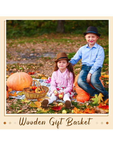 Cestas de Mimbre Sintuff 6 Pcs Ovaladas para Picnic 32x18.5cm