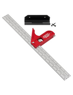 Cuadrado Combinado XL Woodpeckers 457 mm con Cabezas Intercambiables