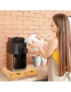 Soporte para K Cup HTB de Bambú, Organizador para 30 Cápsulas 2