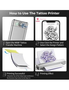 Impresora de Plantillas Tatuajes ItriAce M08F Bluetooth Portátil 2