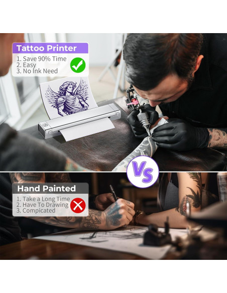 Impresora de Plantillas Tatuajes ItriAce M08F Bluetooth Portátil