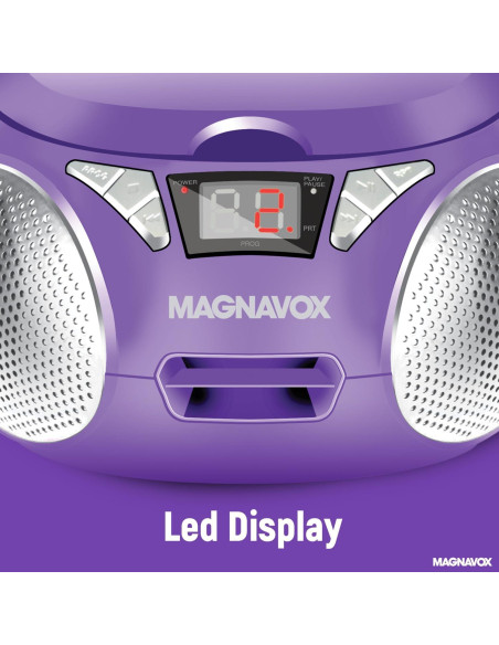 Reproductor de CD Portátil Magnavox MD6924 con Radio AM/FM