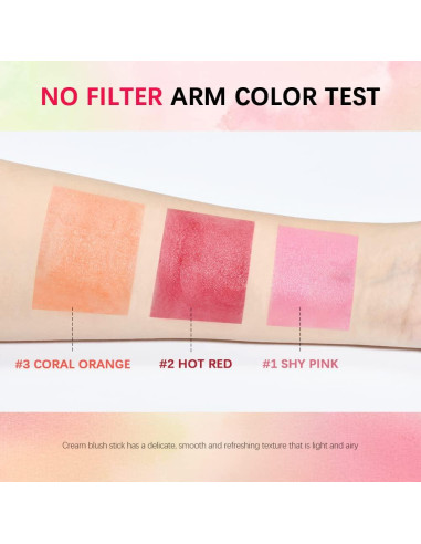 Bastón de Rubor 2 en 1 Paminify 17g Rosa Tímido Hidratante