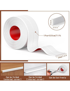 Cinta de Sellado Autoadhesiva Digtokore 3.81 cm x 3.2 m Blanca 2