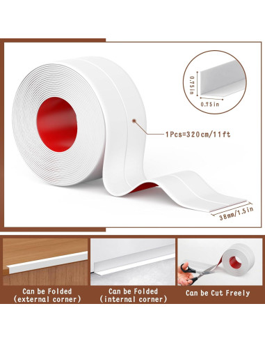 Cinta de Sellado Autoadhesiva Digtokore 3.81 cm x 3.2 m Blanca