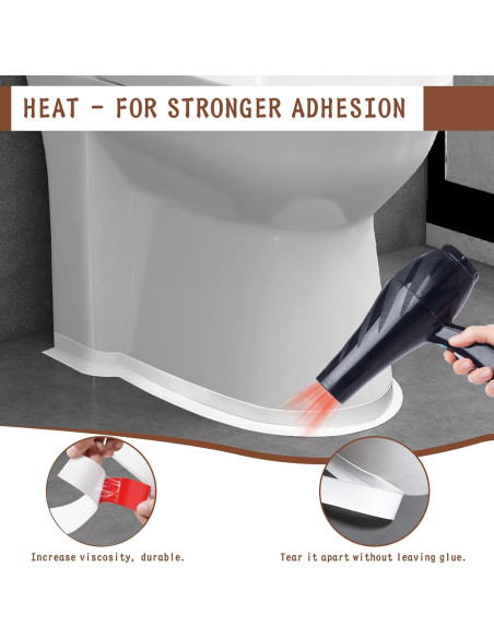 Cinta de Sellado Autoadhesiva Digtokore 3.81 cm x 3.2 m Blanca