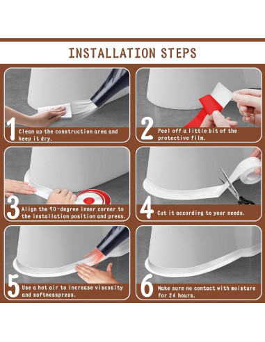 Cinta de Sellado Autoadhesiva Digtokore 3.81 cm x 3.2 m Blanca