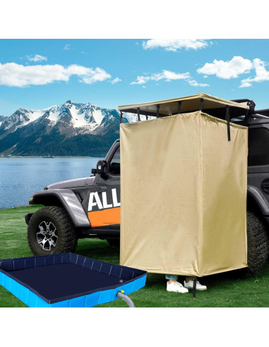 Base de Ducha Portátil DLZZHDP Plegable 104x104cm Azul