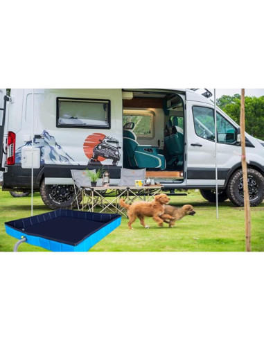 Base de Ducha Portátil DLZZHDP Plegable 104x104cm Azul