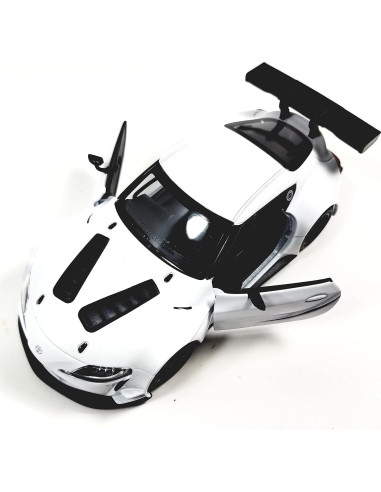 Coche Diecast KiNSMART Toyota GR Supra Racing 1:36 Blanco