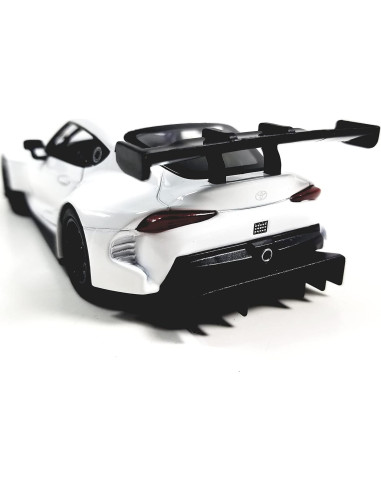Coche Diecast KiNSMART Toyota GR Supra Racing 1:36 Blanco