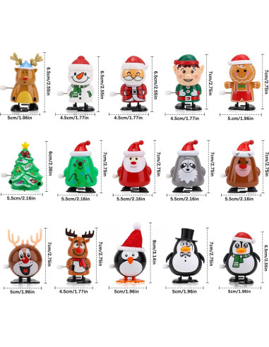 15 Juguetes de Cuerda de Navidad para Niños - EEOCWF