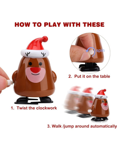 15 Juguetes de Cuerda de Navidad para Niños - EEOCWF