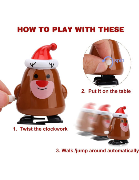 15 Juguetes de Cuerda de Navidad para Niños - EEOCWF