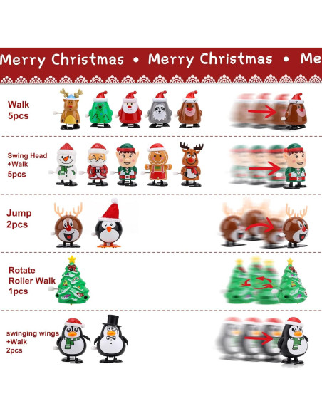 15 Juguetes de Cuerda de Navidad para Niños - EEOCWF