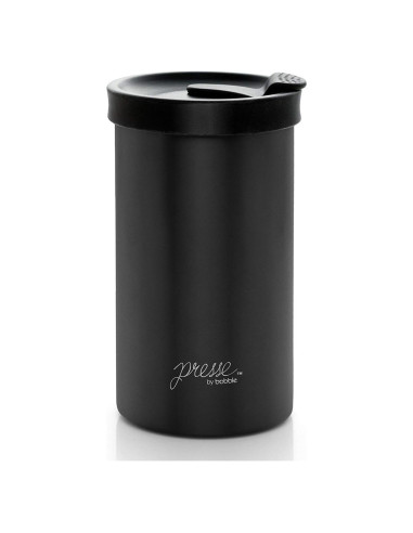 Prensa Francesa de Café Bobble 0.37 L Acero Inoxidable Negro
