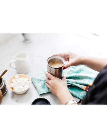 Prensa Francesa de Café Bobble 0.37 L Acero Inoxidable Negro