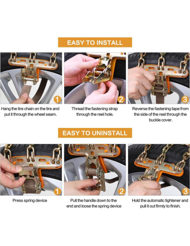 Cadenas de Nieve SENWELL-KA para Neumáticos 235-285mm