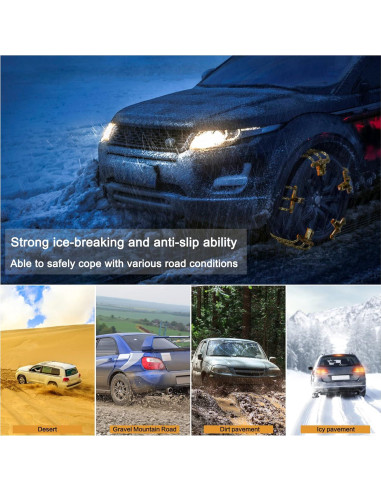 Cadenas de Nieve SENWELL-KA para Neumáticos 235-285mm