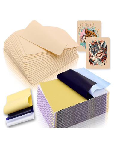 Kit de Práctica de Tatuaje CINRA 20 Piezas Piel y Papel