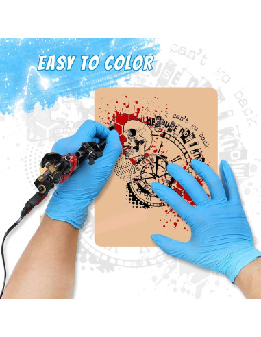 Kit de Práctica de Tatuaje CINRA 20 Piezas Piel y Papel