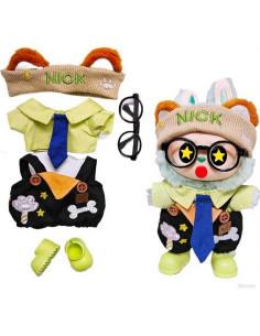 Conjunto de Ropa Fit Labubu 5 Piezas - Estampados y Corbata 2