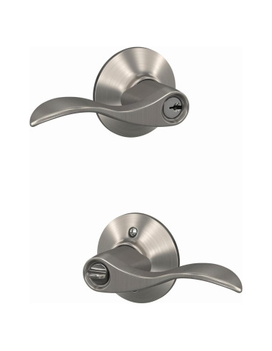 Cerradura de Entrada Schlage F51A ACC 619 Niquel Satinado