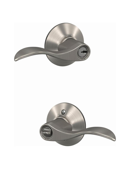 Cerradura de Entrada Schlage F51A ACC 619 Niquel Satinado