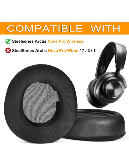 Almohadillas de Reemplazo defean para Steelseries Arctis Nova Pro