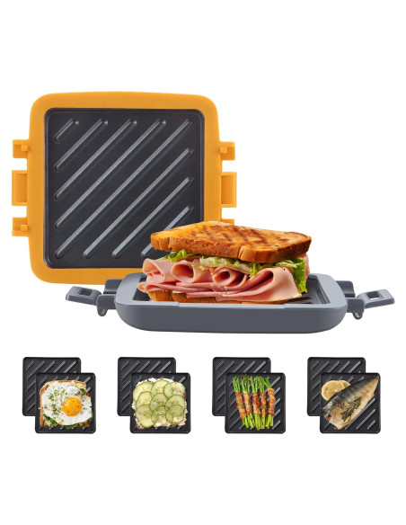 Hacedor de Sándwiches Tostados Mico Dingker Naranja 0.6 kg