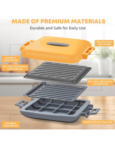 Hacedor de Sándwiches Tostados Mico Dingker Naranja 0.6 kg 2