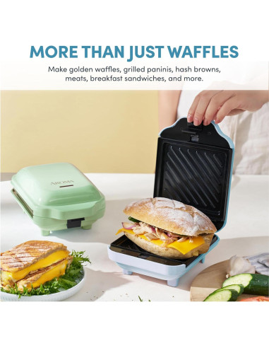 Hacedor de Waffles 3-en-1 AROMA con Placas Desmontables