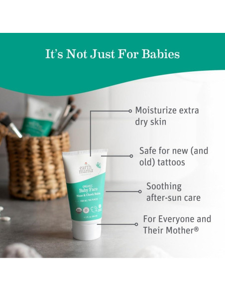 Bálsamo Orgánico Earth Mama 59 ml para Cara, Nariz y Mejillas