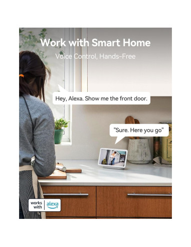 Cámaras de Seguridad Inalámbricas LongPlus 2K, Detección AI, Paquete de 2