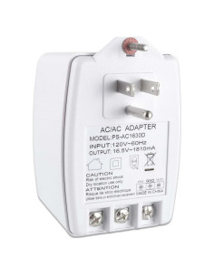 Transformador Enchufable 16.5V 1810mA EPLZON para Termostatos y Timbres
