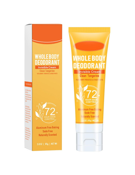 Desodorante Corporal Wenrny 72 Horas Sin Aluminio 85g Mandarina