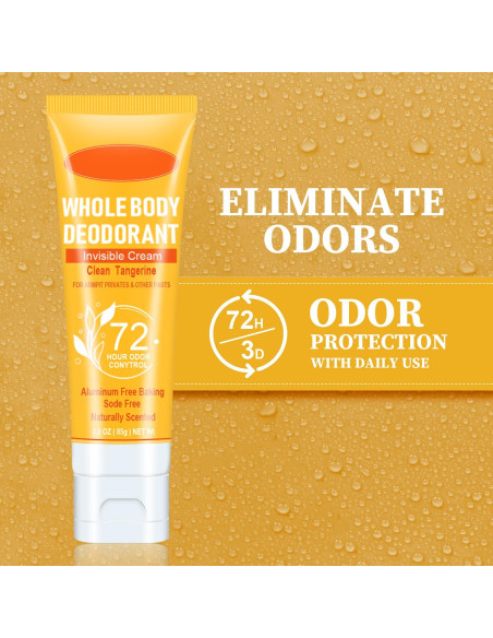 Desodorante Corporal Wenrny 72 Horas Sin Aluminio 85g Mandarina