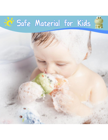 Juguetes de baño para bebés AMCHSURI 4 PCS animales marinos