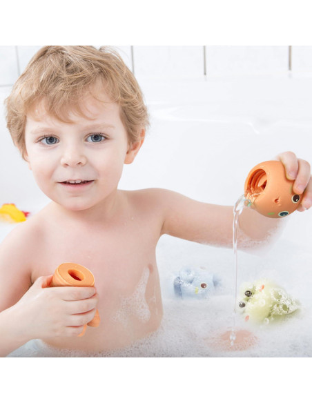 Juguetes de baño para bebés AMCHSURI 4 PCS animales marinos