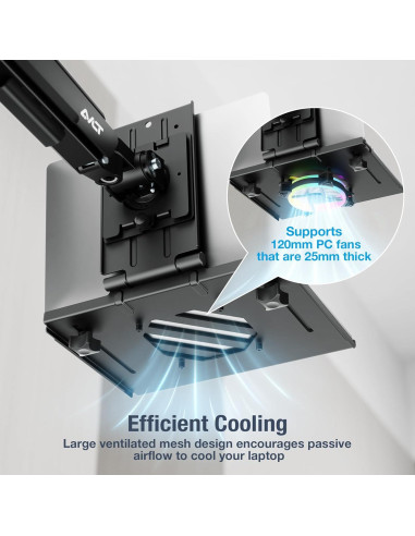 Bandeja Ajustable para Laptop AVLT hasta 43 cm - Negro