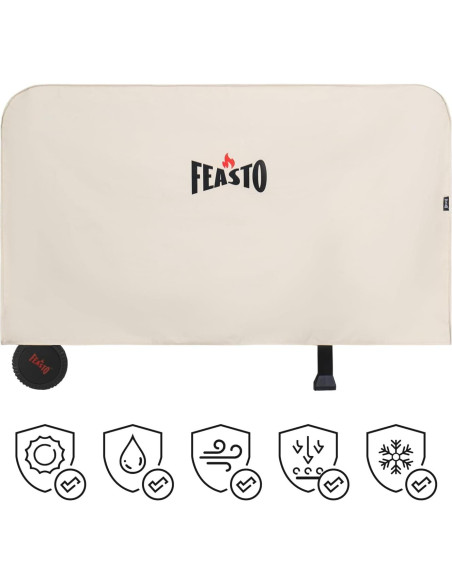 Mesa Carrito de Preparación de Alimentos Feasto 3 Estantes Acero Inoxidable