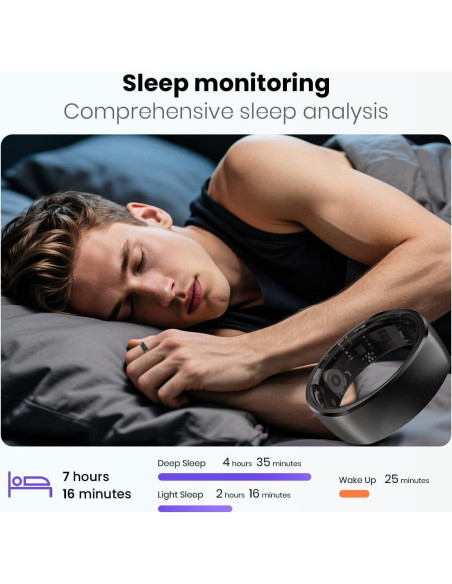 Anillo Inteligente Rogbid R1 Monitoreo Salud Tamaño 8