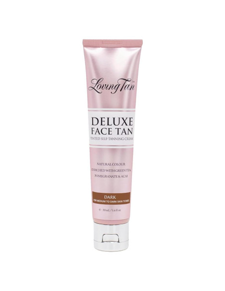 Bronceador Facial Loving Tan Deluxe Oscuro 47.3 ml - Sin Rayas